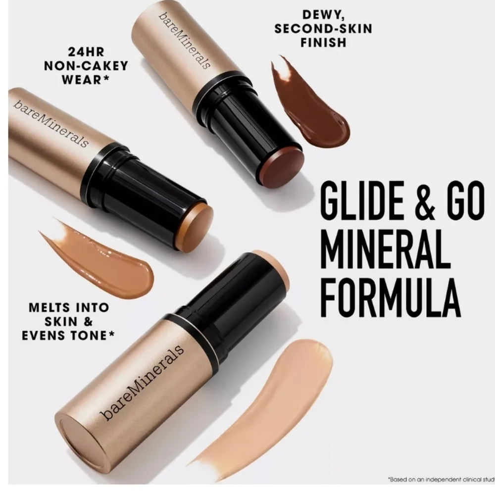 NWOB BAREMINERALS COMPLEXION RESCUE LUMINOUS HYDRATING SKIN TINT STICK BIRCH 1.5